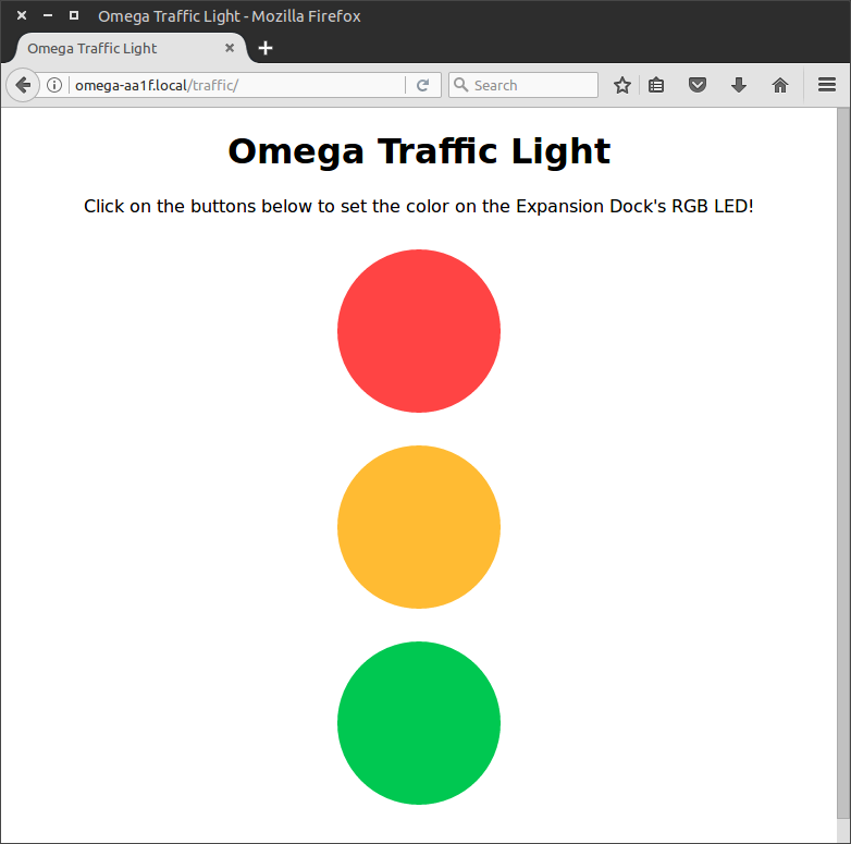 Expansion Dock Traffic Light App
