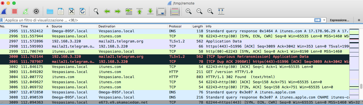 sniffer wireshark