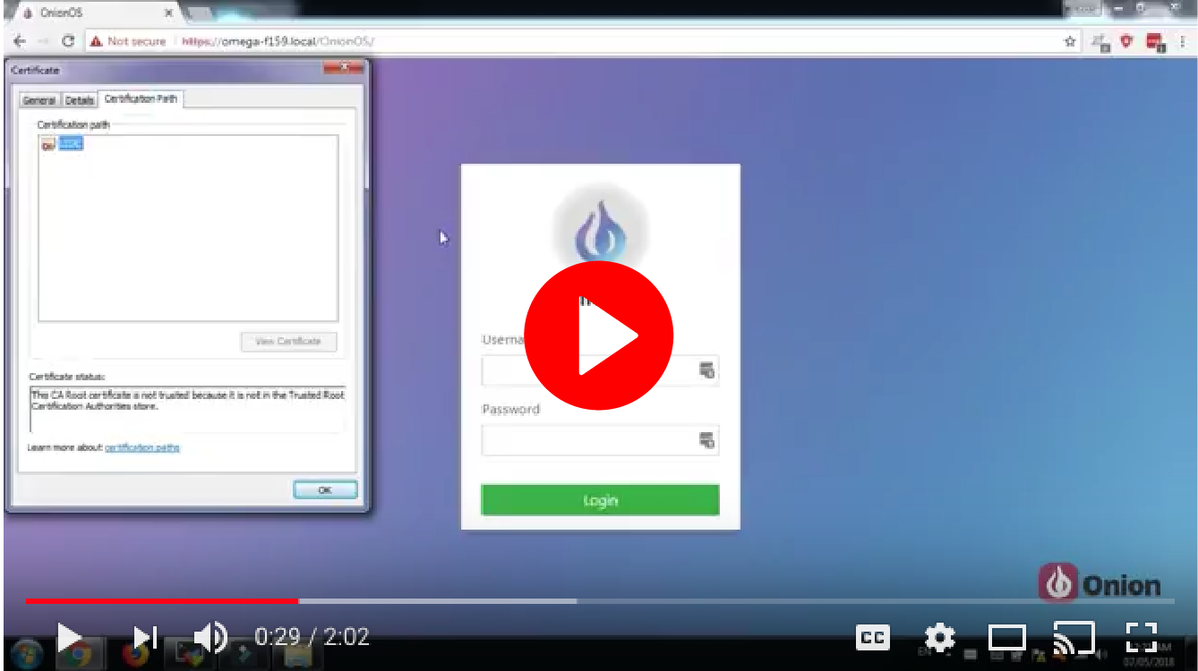 HTTPS On The Omega’s Web Server