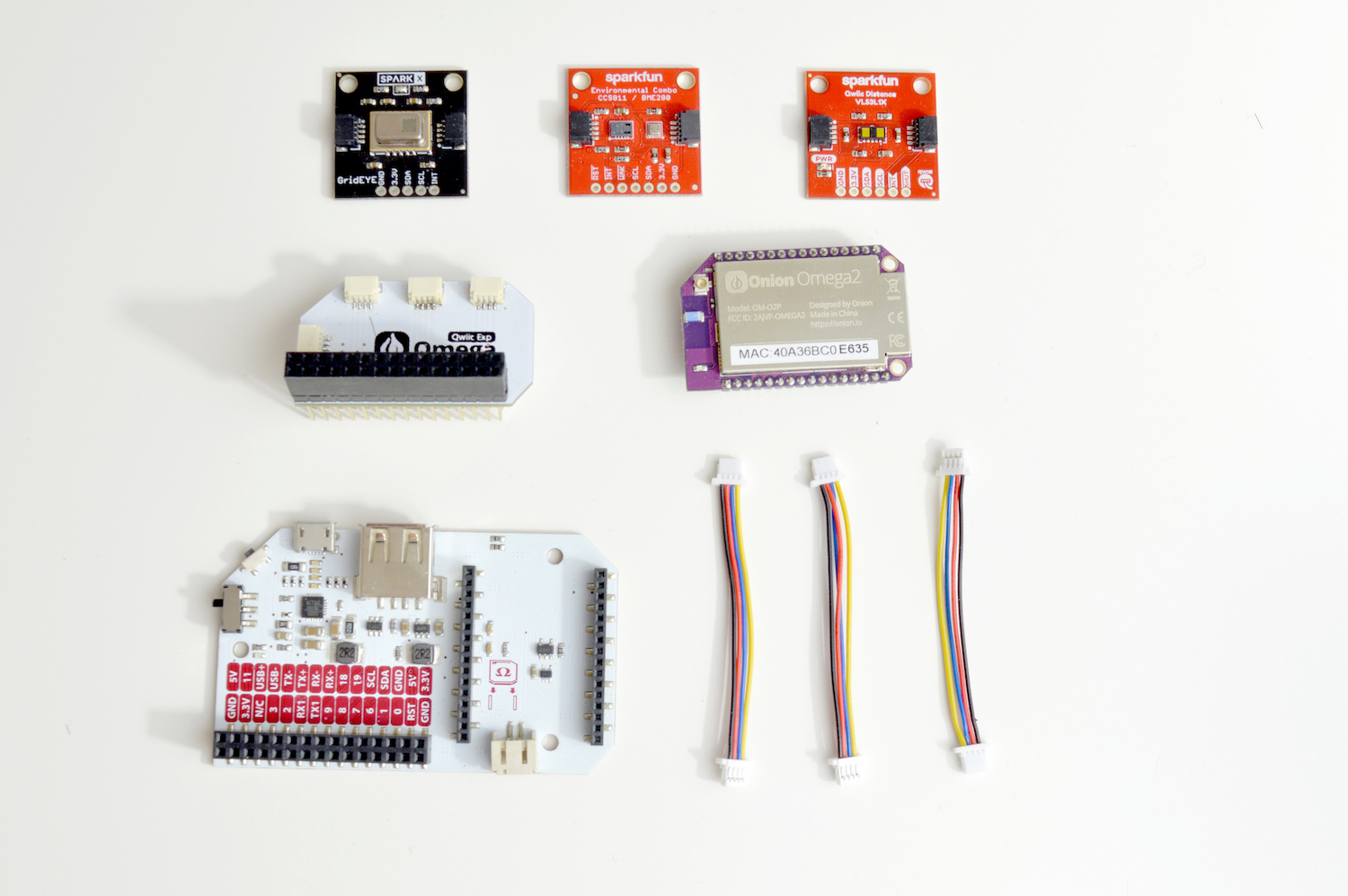 SparkFun Qwiic Starter Kit For Onion Omega Quickstart